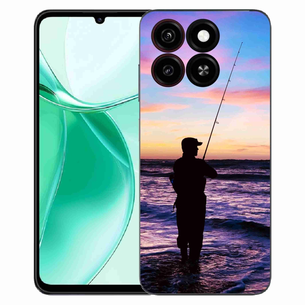 Gélový kryt mmCase na ZTE Blade A35 - rybárčenie 1