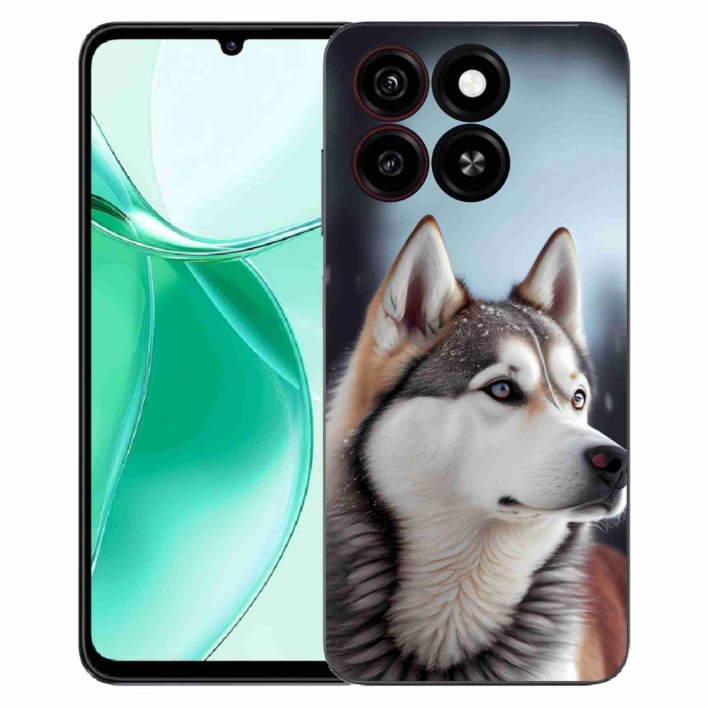 Gélový kryt mmCase na ZTE Blade A35 - sibírsky husky