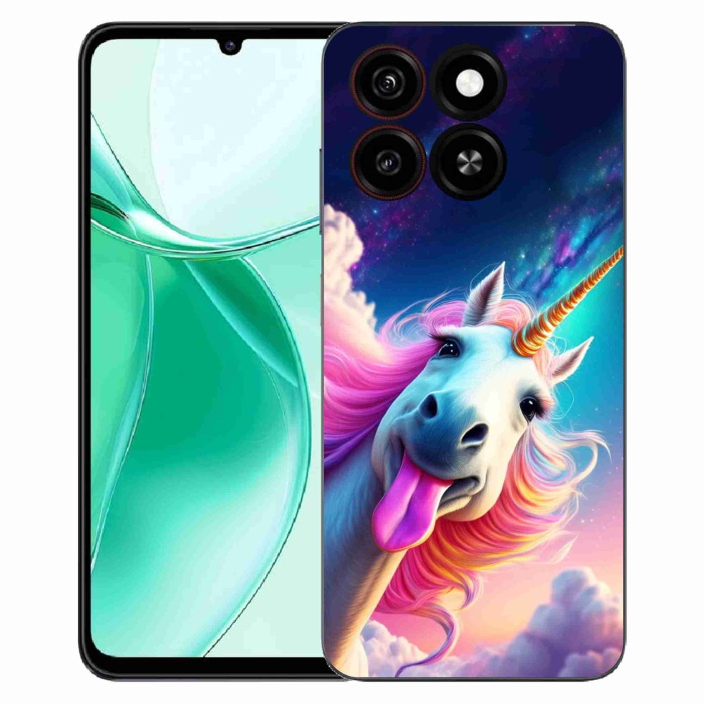Gélový kryt mmCase na ZTE Blade A35 - šialený jednorožec