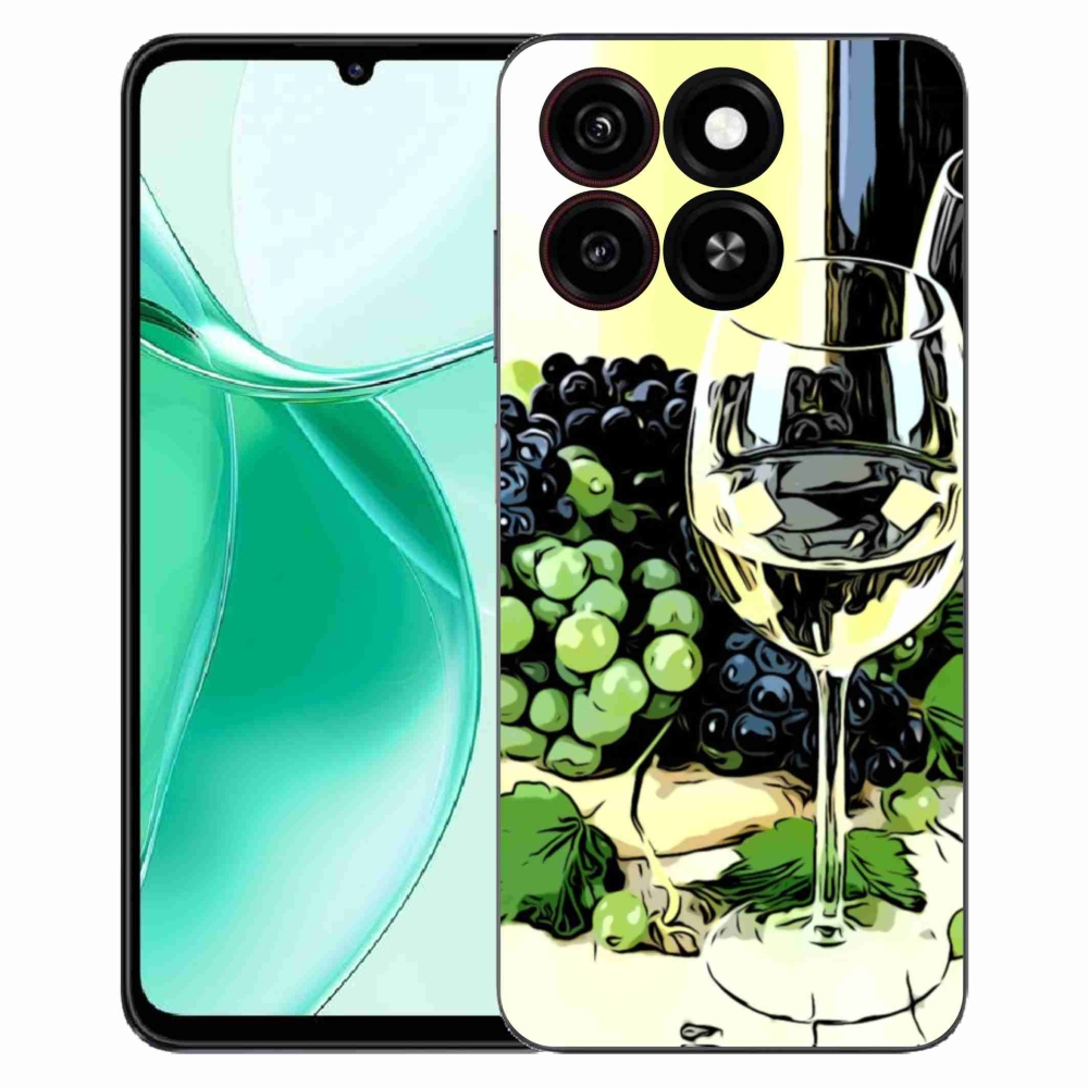 Gélový kryt mmCase na ZTE Blade A35 - pohár vína