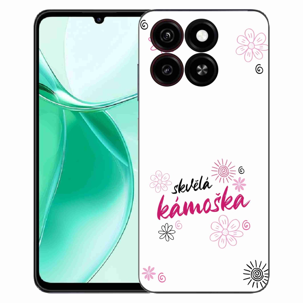 Gélový kryt mmCase na ZTE Blade A35 - skvelá kamoška biele pozadie