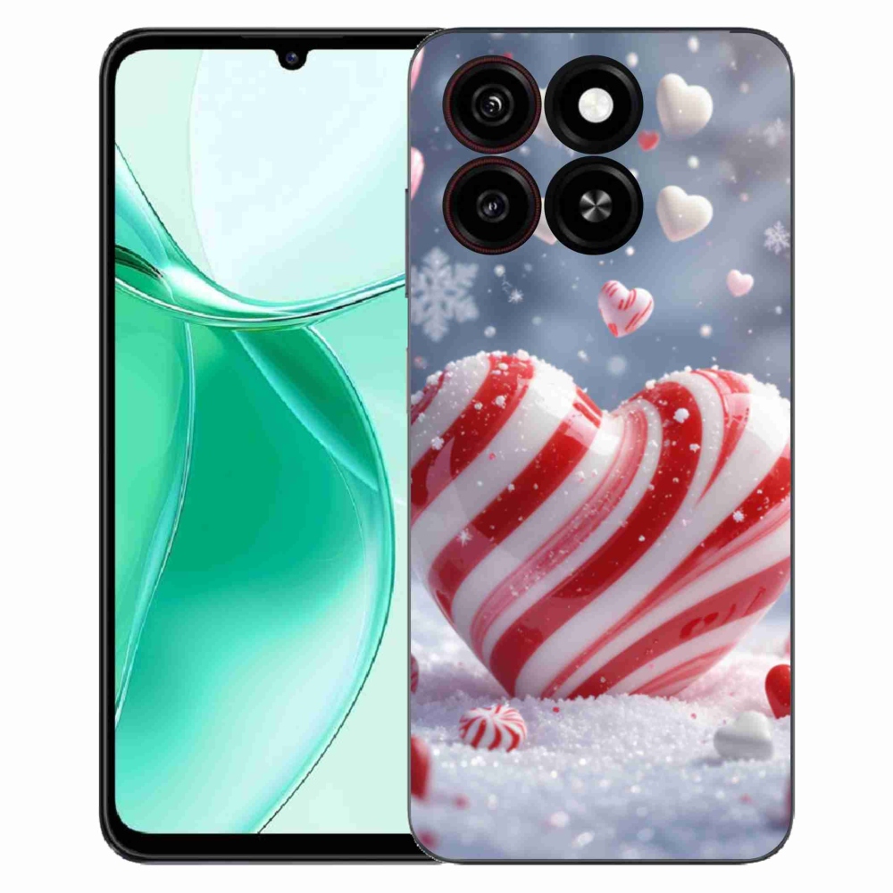 Gélový kryt mmCase na ZTE Blade A35 - sladké srdce