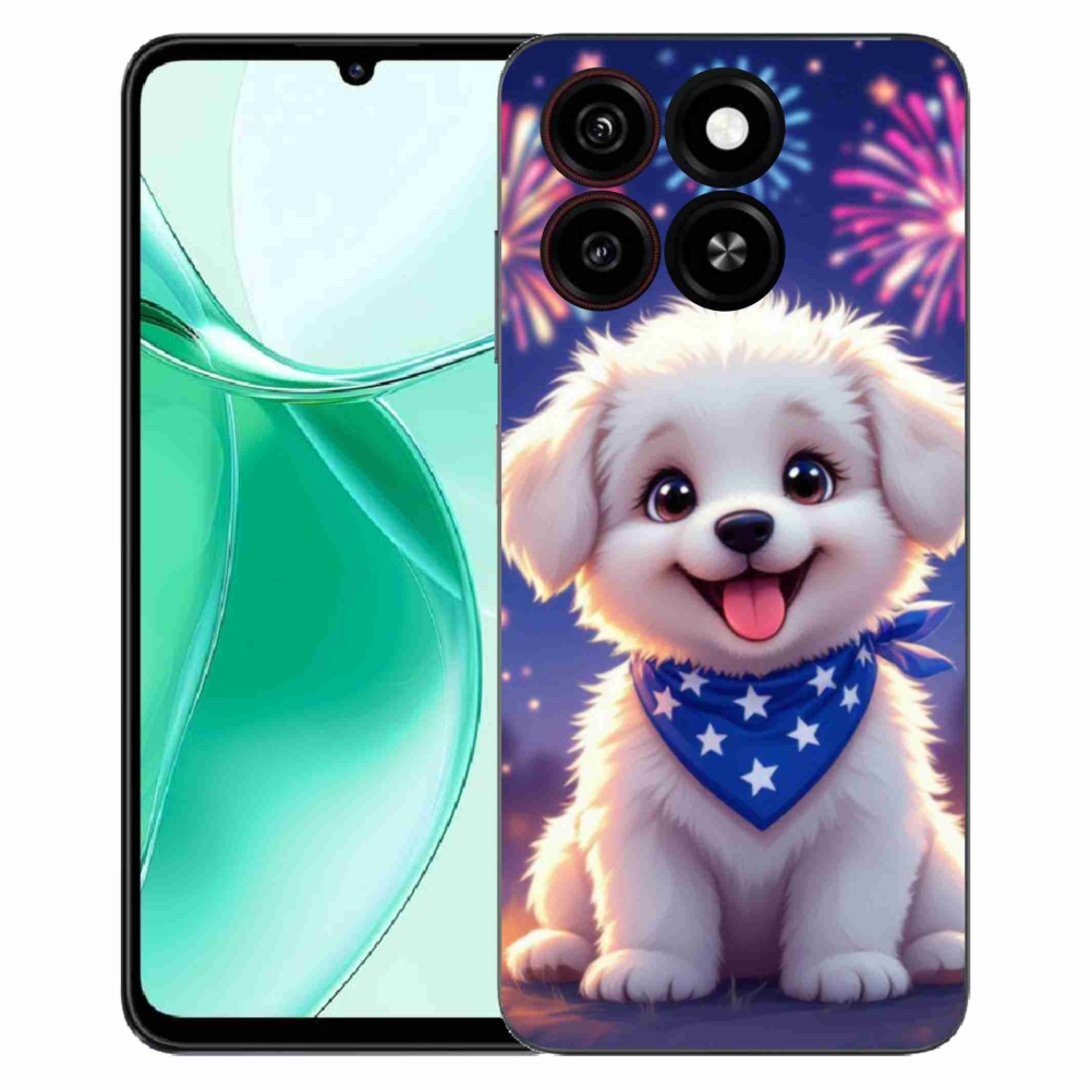 Gélový kryt mmCase na ZTE Blade A35 - slávnostné šteňa