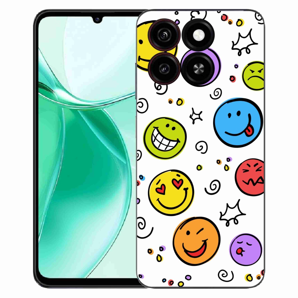 Gélový kryt mmCase na ZTE Blade A35 - smajlíci