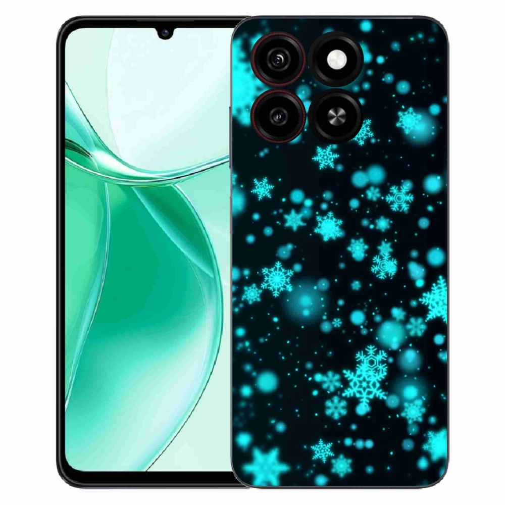 Gélový kryt mmCase na ZTE Blade A35 - snehové vločky 1