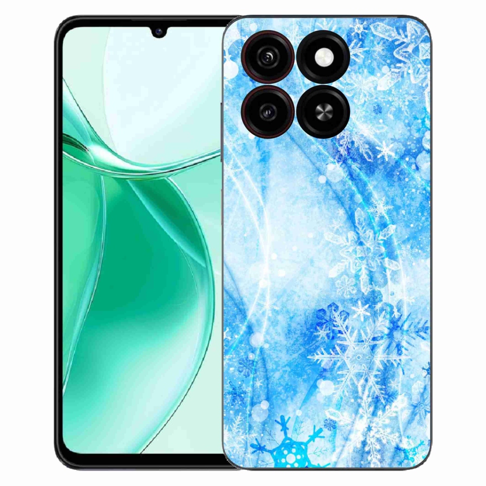 Gélový kryt mmCase na ZTE Blade A35 - snehové vločky