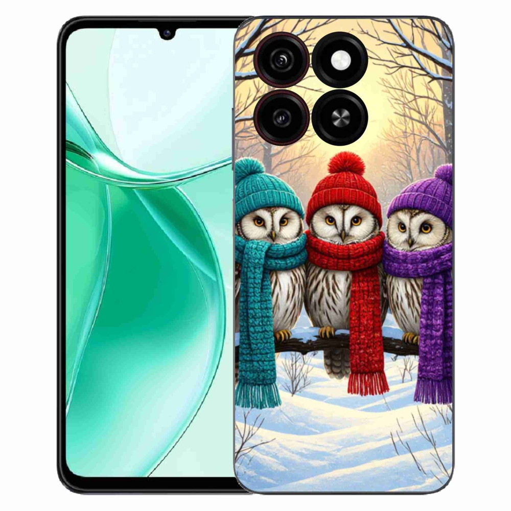Gélový kryt mmCase na ZTE Blade A35 - soví priatelia