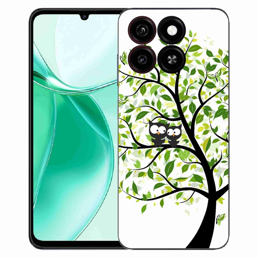 Gélový kryt mmCase na ZTE Blade A35 - malej sovy na strome