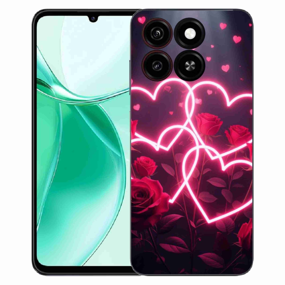 Gélový kryt mmCase na ZTE Blade A35 - srdce lásky