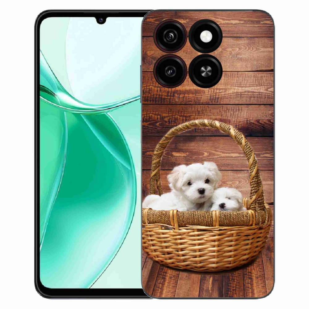 Gélový kryt mmCase na ZTE Blade A35 - šteniatka