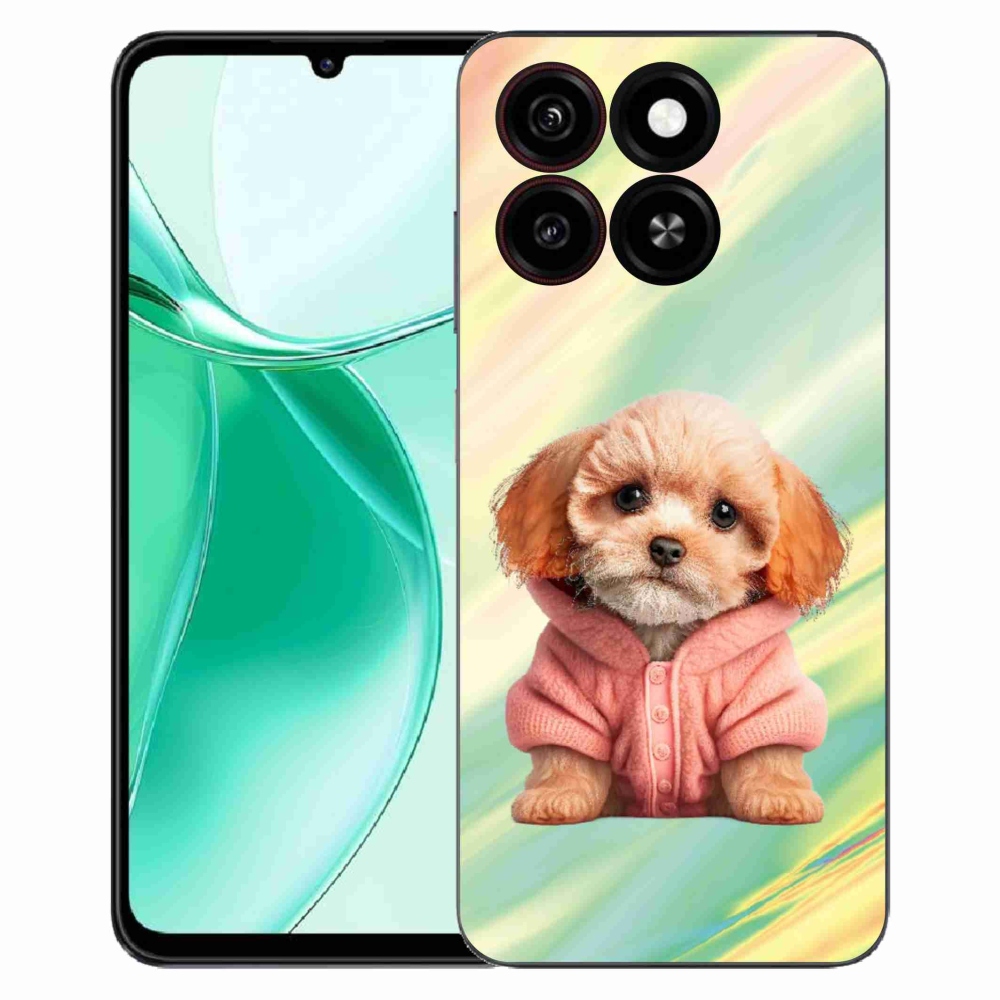 Gélový kryt mmCase na ZTE Blade A35 - šteňa vo svetri