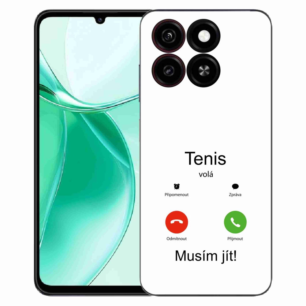 Gélový kryt mmCase na ZTE Blade A35 - tenis volá biele pozadie