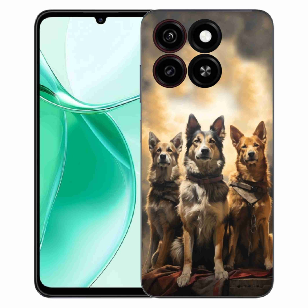 Gélový kryt mmCase na ZTE Blade A35 - tri psy