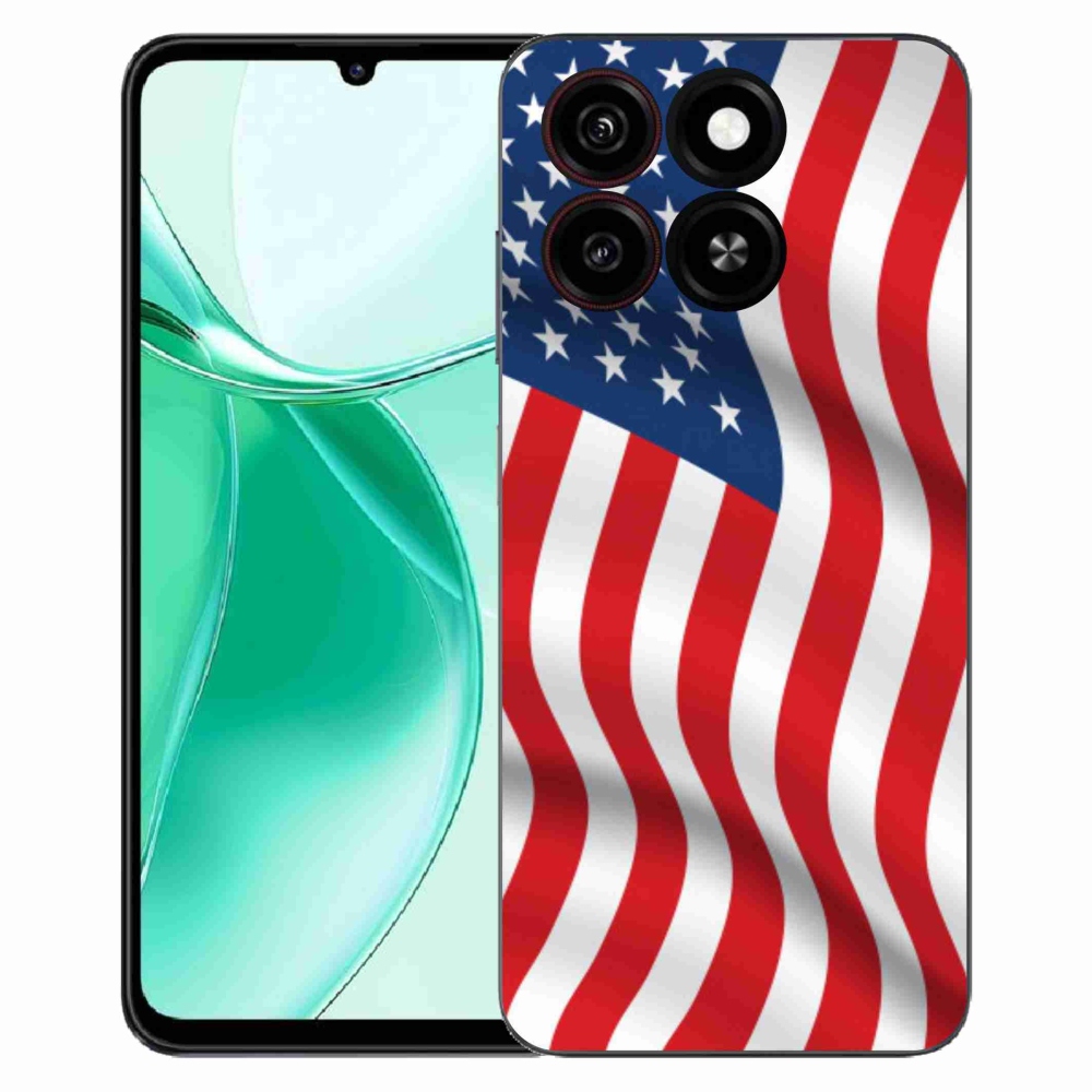 Gélový kryt mmCase na ZTE Blade A35 - USA vlajka