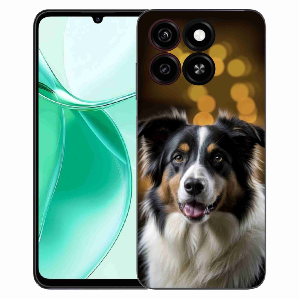 Gélový kryt mmCase na ZTE Blade A35 - usmievavý austrálsky ovčiak