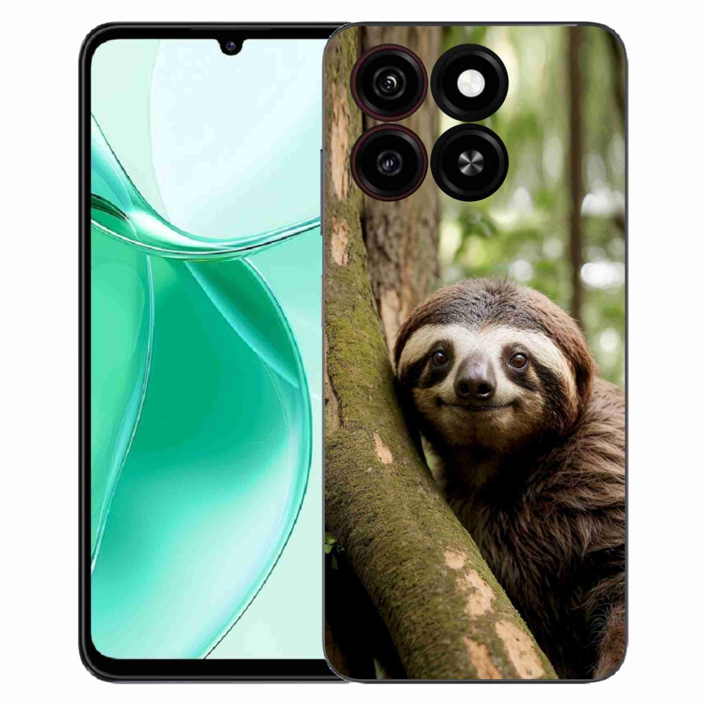 Gélový kryt mmCase na ZTE Blade A35 - usmievavý leňochod
