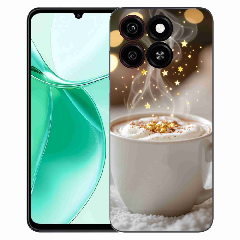 Gélový kryt mmCase na ZTE Blade A35 - vianočný horúci nápoj