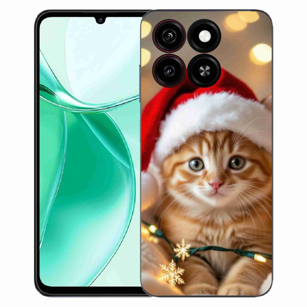Gélový kryt mmCase na ZTE Blade A35 - vianočné mačiatko