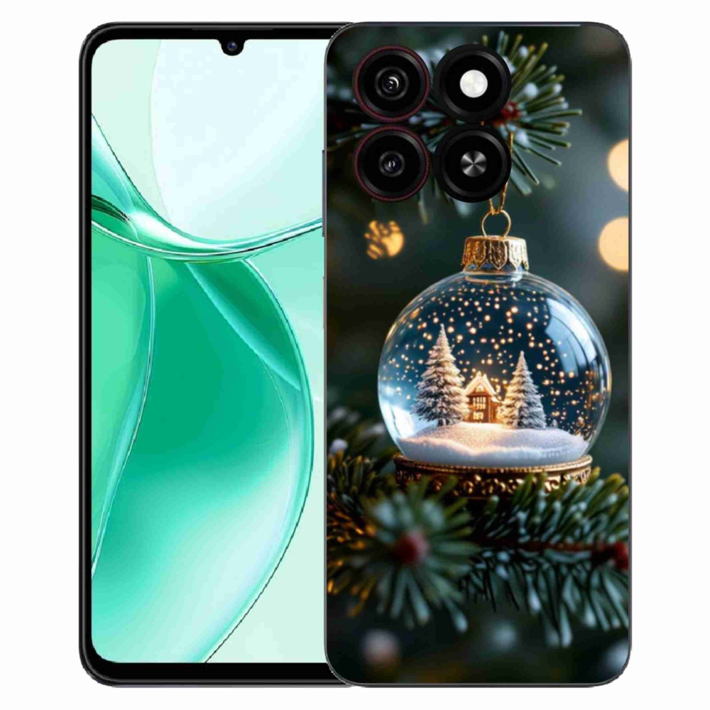 Gélový kryt mmCase na ZTE Blade A35 - vianočné gule 2