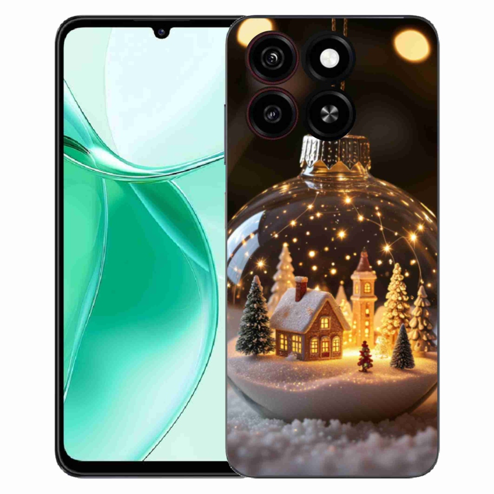 Gélový kryt mmCase na ZTE Blade A35 - vianočné gule 3