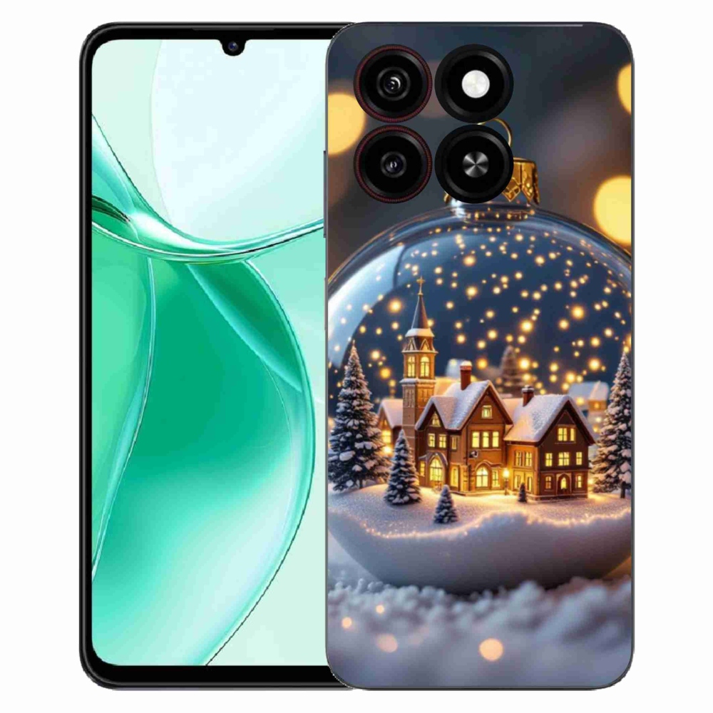 Gélový kryt mmCase na ZTE Blade A35 - vianočné gule 4