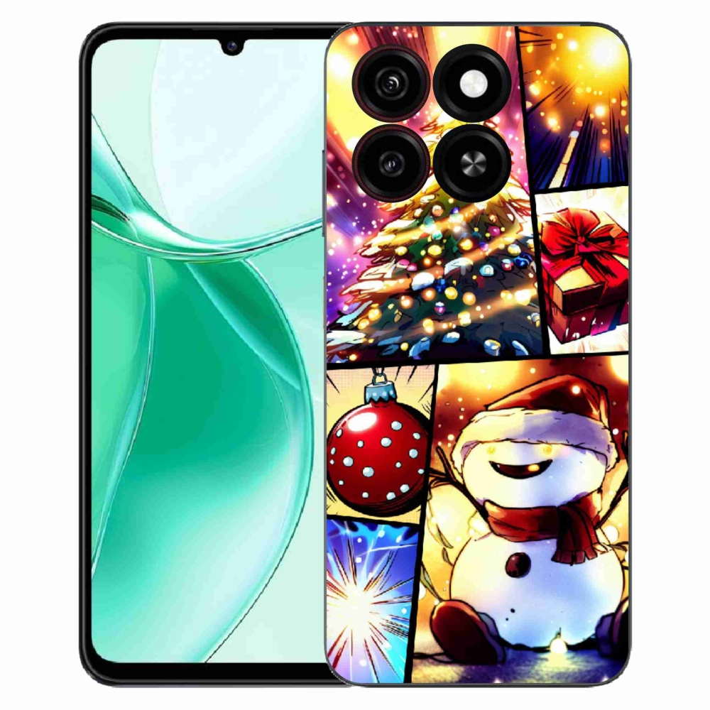 Gélový kryt mmCase na ZTE Blade A35 - vianočné motívy 1