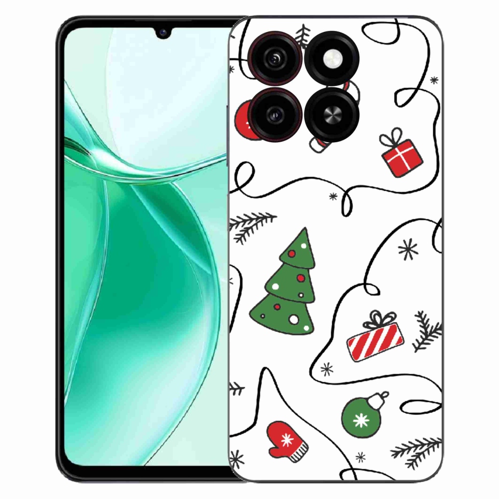 Gélový kryt mmCase na ZTE Blade A35 - vianočné motívy