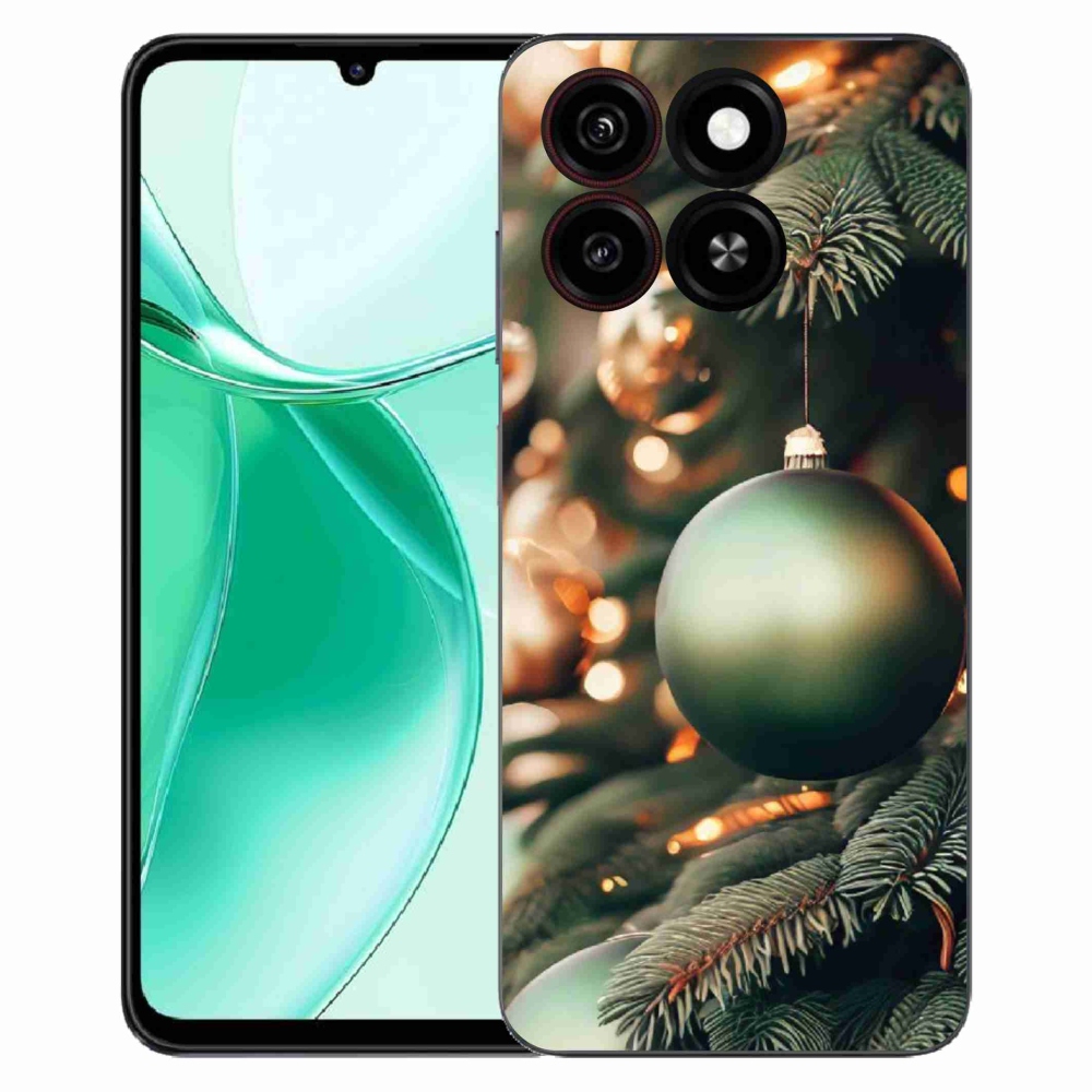 Gélový kryt mmCase na ZTE Blade A35 - vianočné ozdoby 1