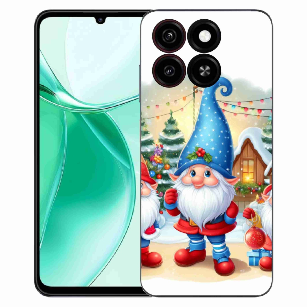 Gélový kryt mmCase na ZTE Blade A35 - vianočné škriatkovia
