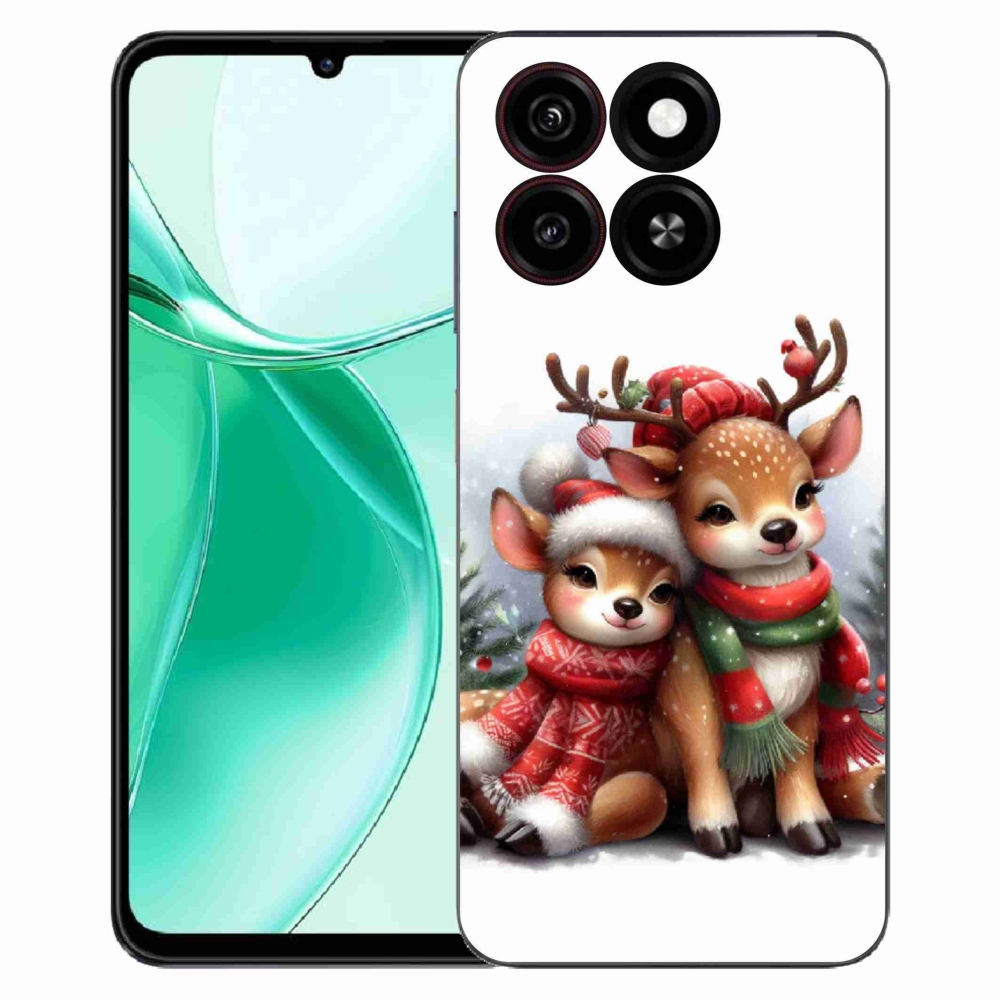 Gélový kryt mmCase na ZTE Blade A35 - vianočné soby
