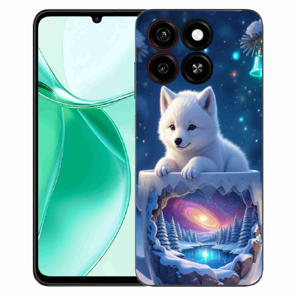 Gélový kryt mmCase na ZTE Blade A35 - vianočné šteňa