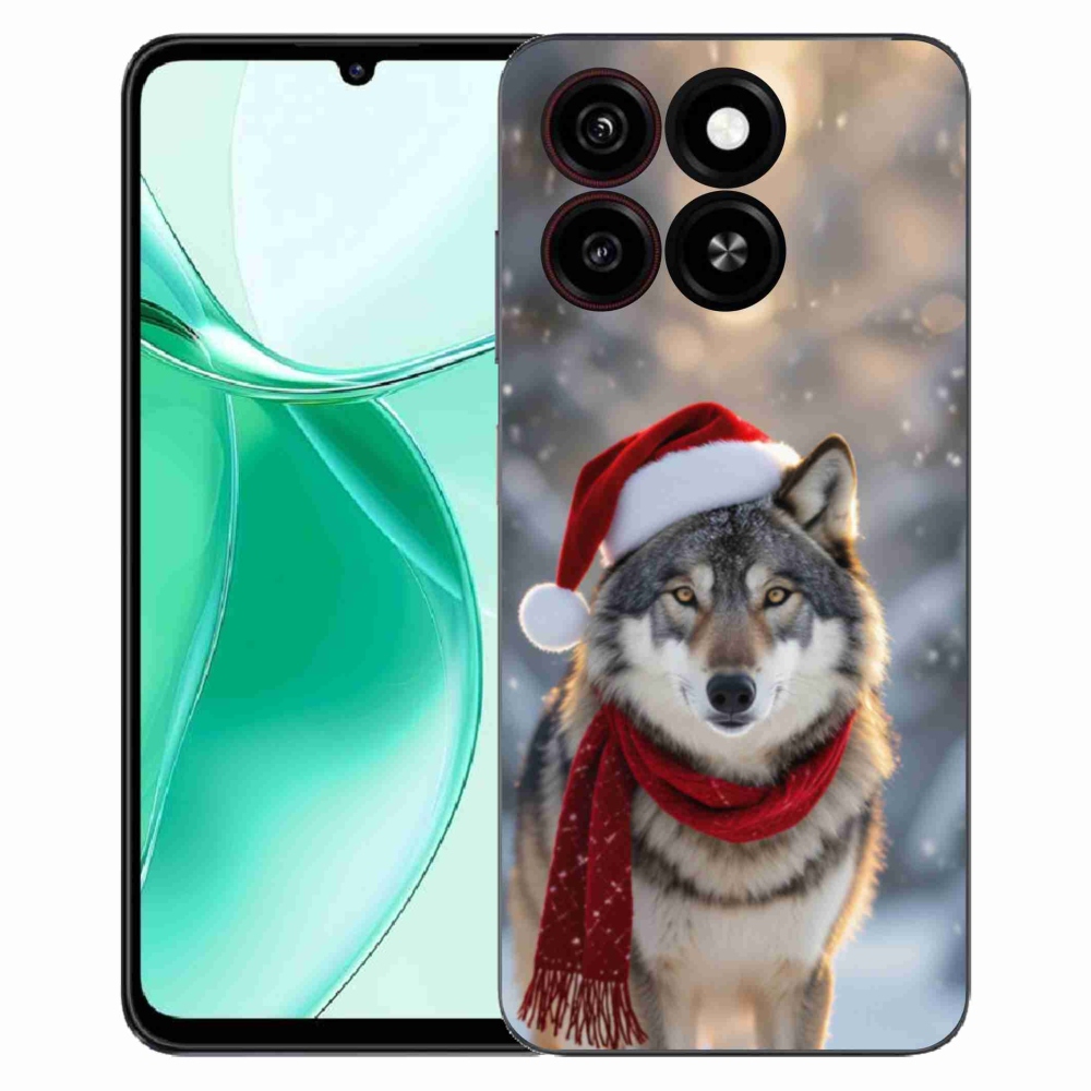 Gélový kryt mmCase na ZTE Blade A35 - vianočný vlk
