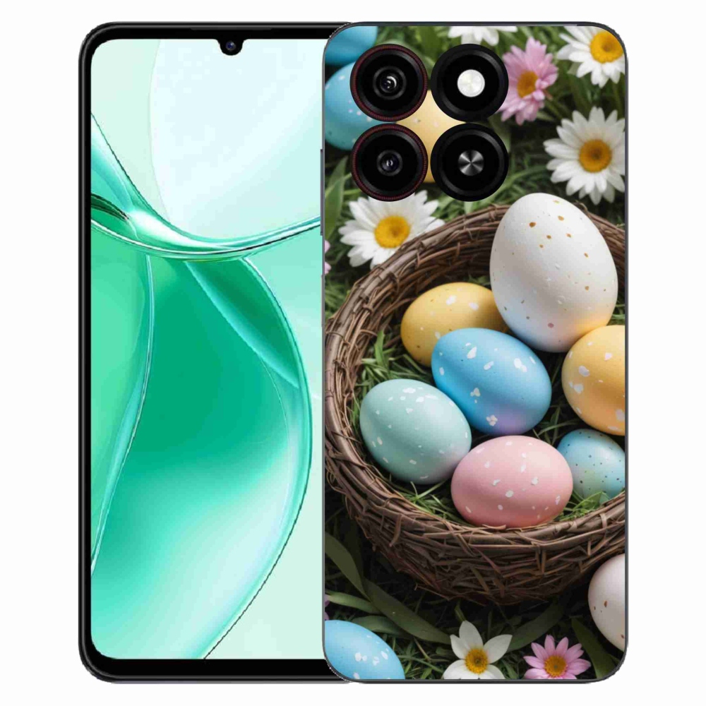 Gélový kryt mmCase na ZTE Blade A35 - veľkonočné vajíčka 2