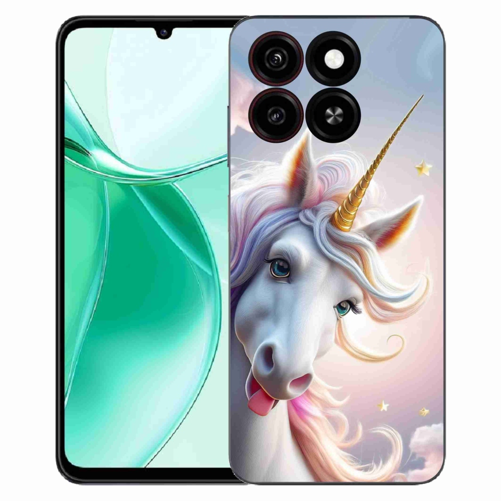 Gélový kryt mmCase na ZTE Blade A35 - veselý jednorožec