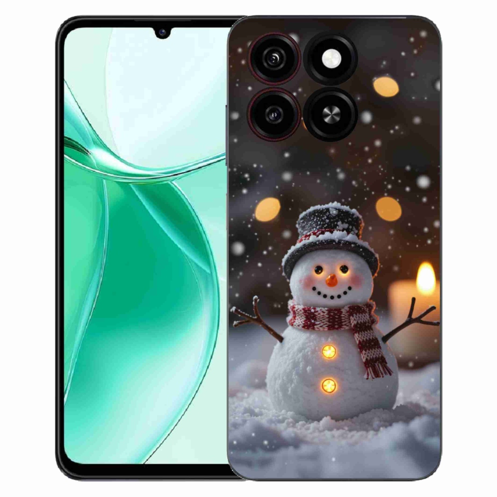 Gélový kryt mmCase na ZTE Blade A35 - veselý snehuliak