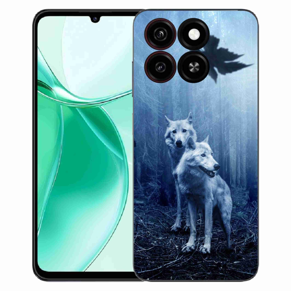 Gélový kryt mmCase na ZTE Blade A35 - vlci v lese