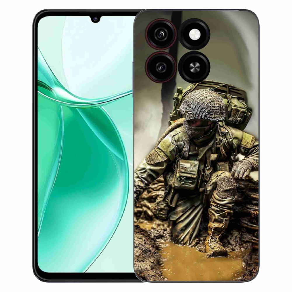 Gélový kryt mmCase na ZTE Blade A35 - vojak