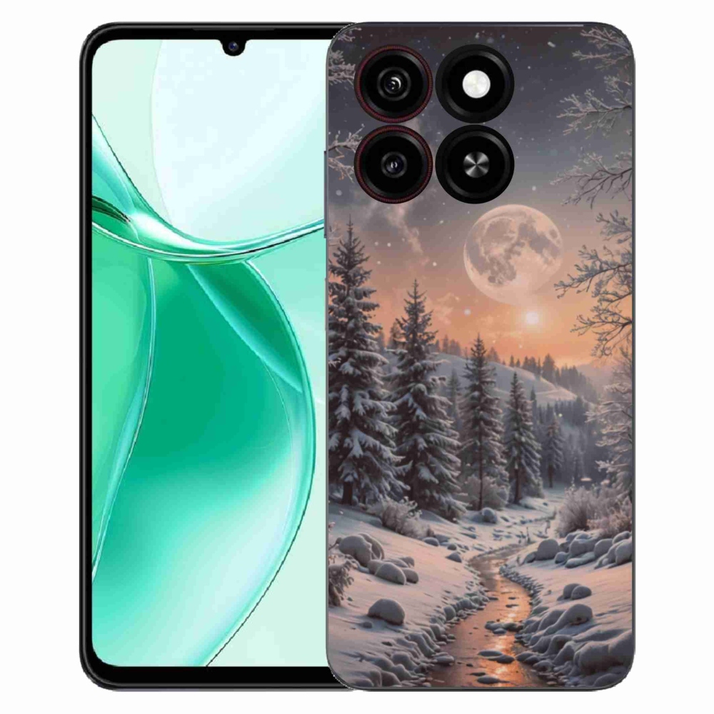 Gélový kryt mmCase na ZTE Blade A35 - zimná krajina 2