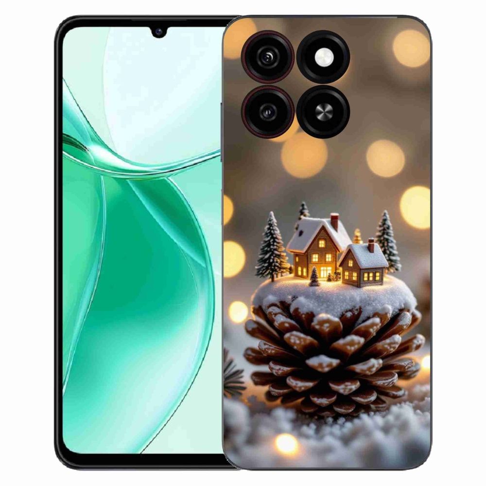 Gélový kryt mmCase na ZTE Blade A35 - zimná dedinka