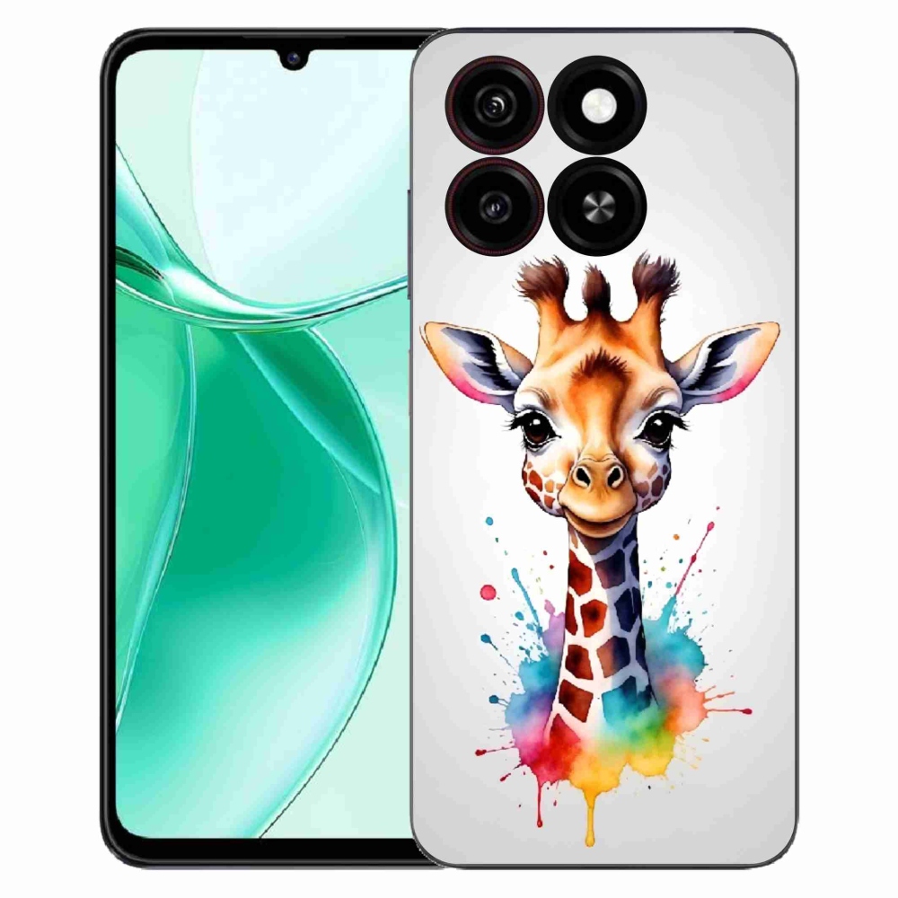 Gélový kryt mmCase na ZTE Blade A35 - žirafa 1