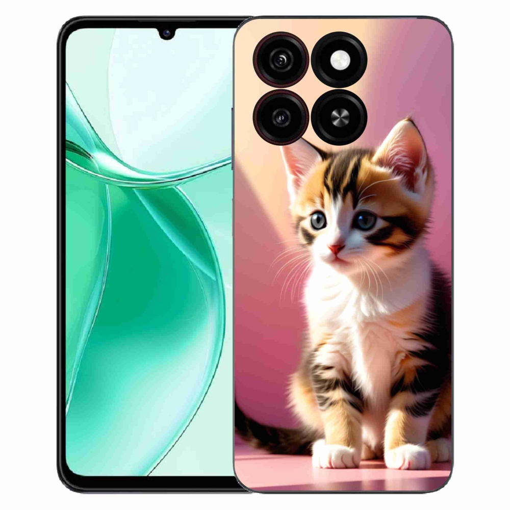 Gélový kryt mmCase na ZTE Blade A35 - zvedavé mačiatko 2