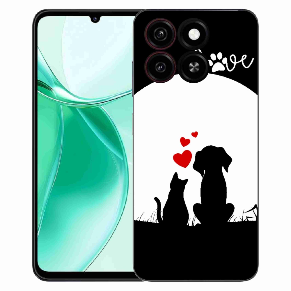 Gélový kryt mmCase na ZTE Blade A35 - zvieracia láska