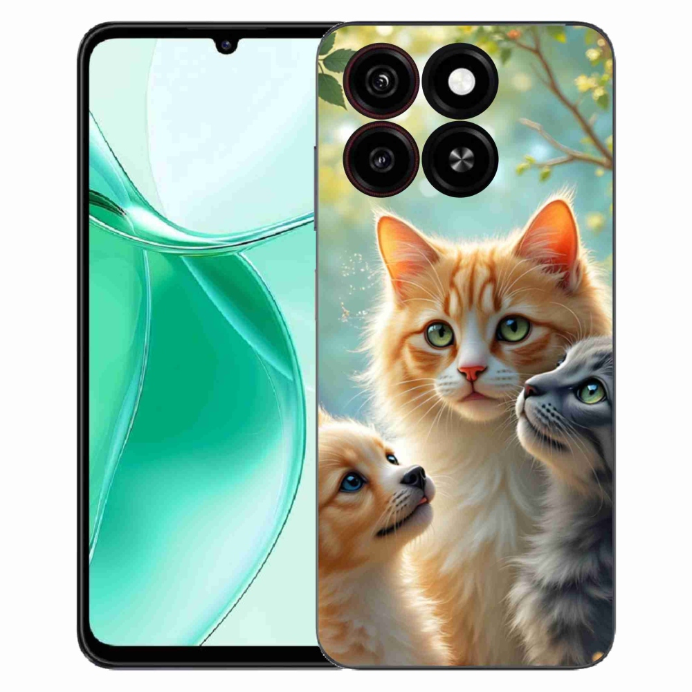 Gélový kryt mmCase na ZTE Blade A35 - zvieracie priateľstvo 2