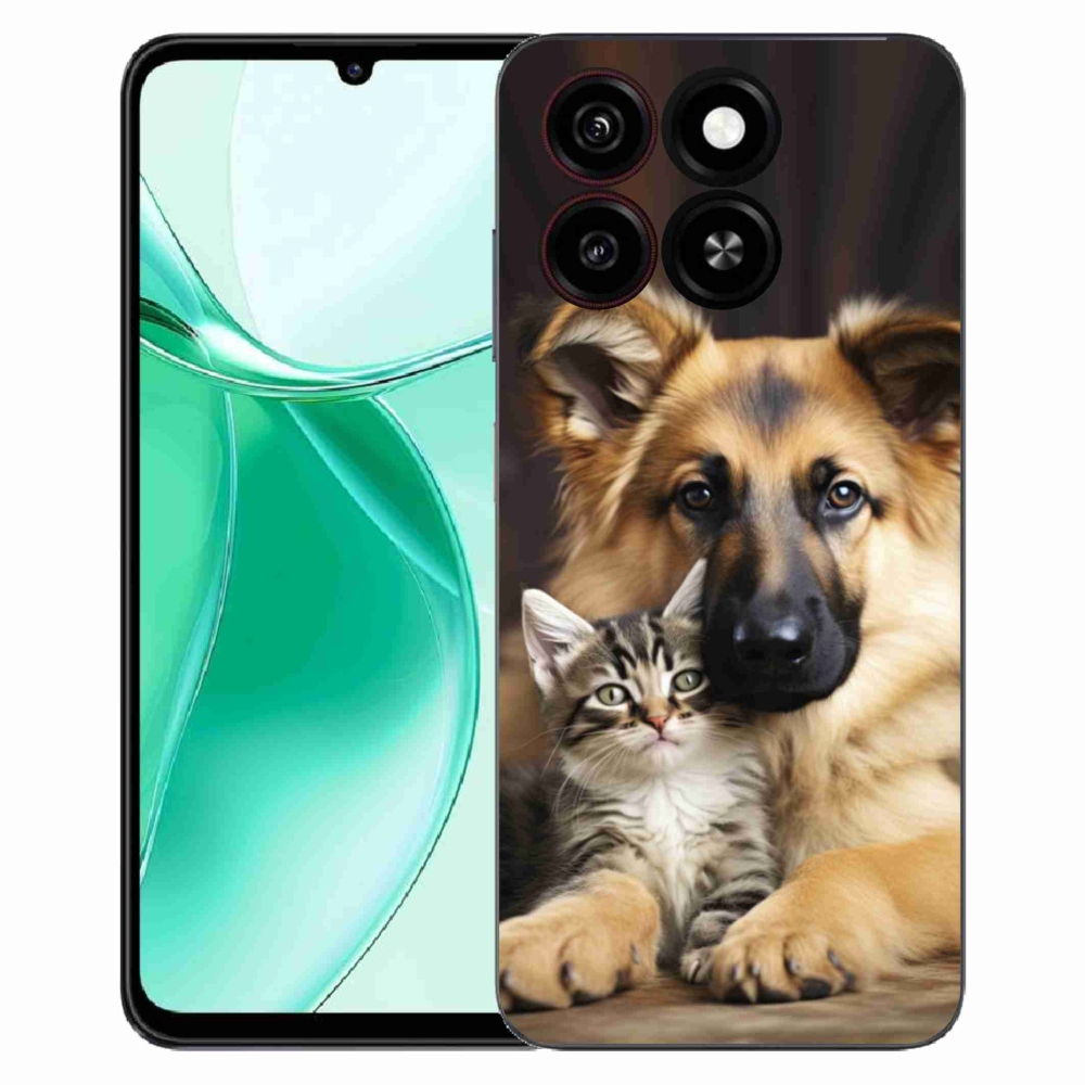 Gélový kryt mmCase na ZTE Blade A35 - zvieracie priateľstvo