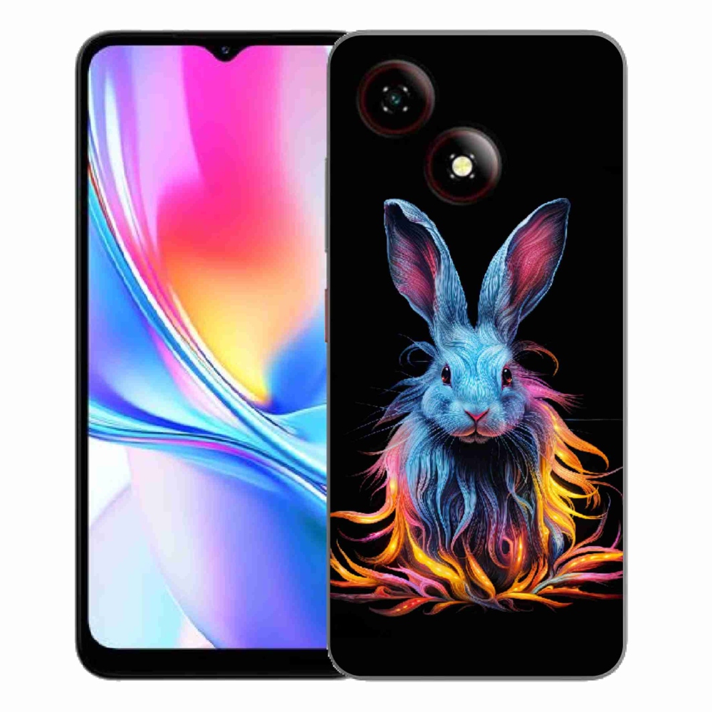 Gélový kryt mmCase na ZTE Blade A35E - abstraktný zajac