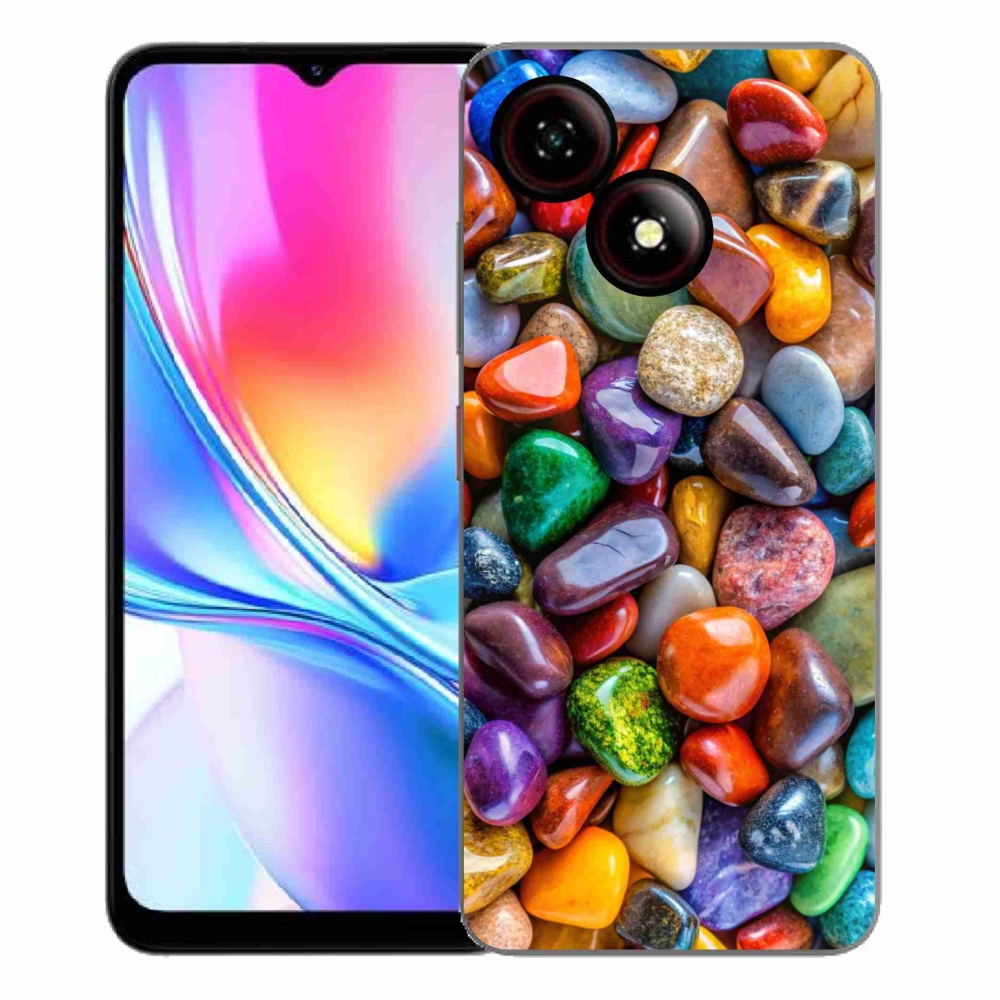 Gélový kryt mmCase na ZTE Blade A35E - farebné kamienky