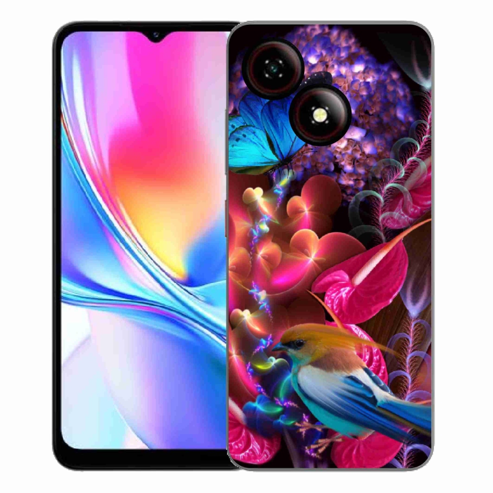 Gélový kryt mmCase na ZTE Blade A35E - farebné kvety