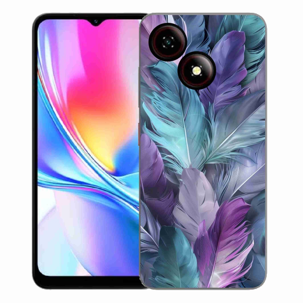 Gélový kryt mmCase na ZTE Blade A35E - farebné perie 2