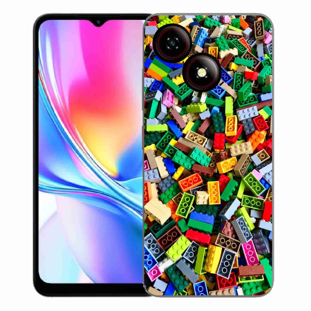 Gélový kryt mmCase na ZTE Blade A35E - farebné stavebné kocky