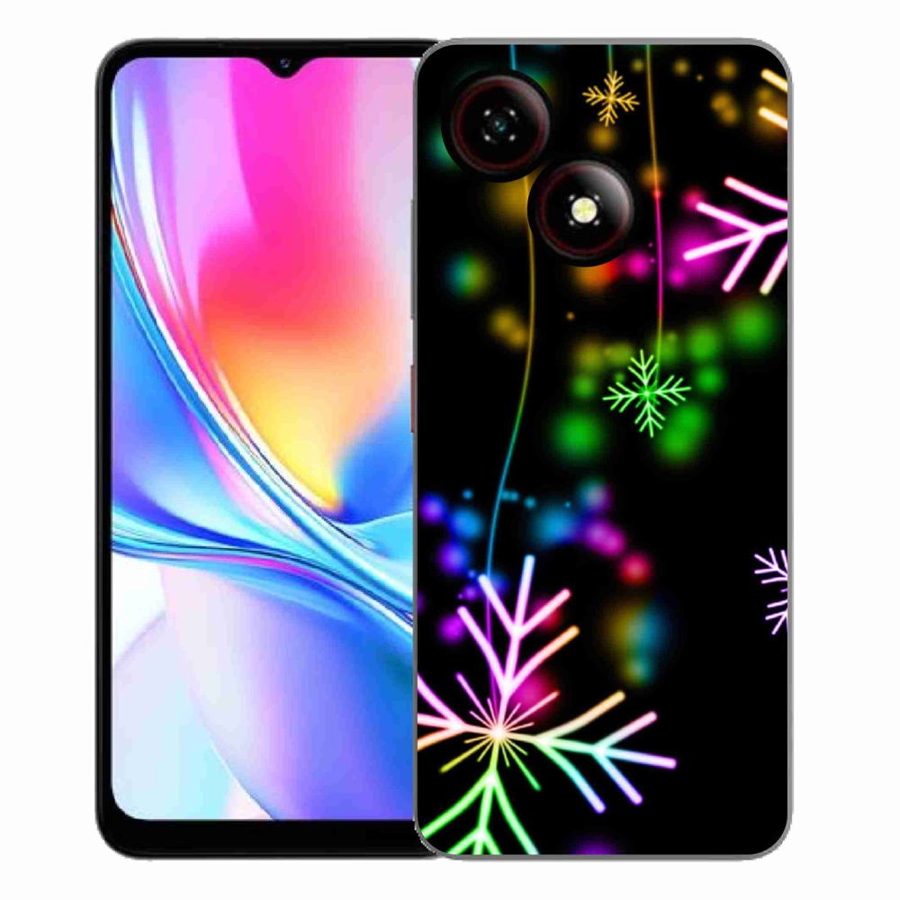 Gélový kryt mmCase na ZTE Blade A35E - farebné vločky